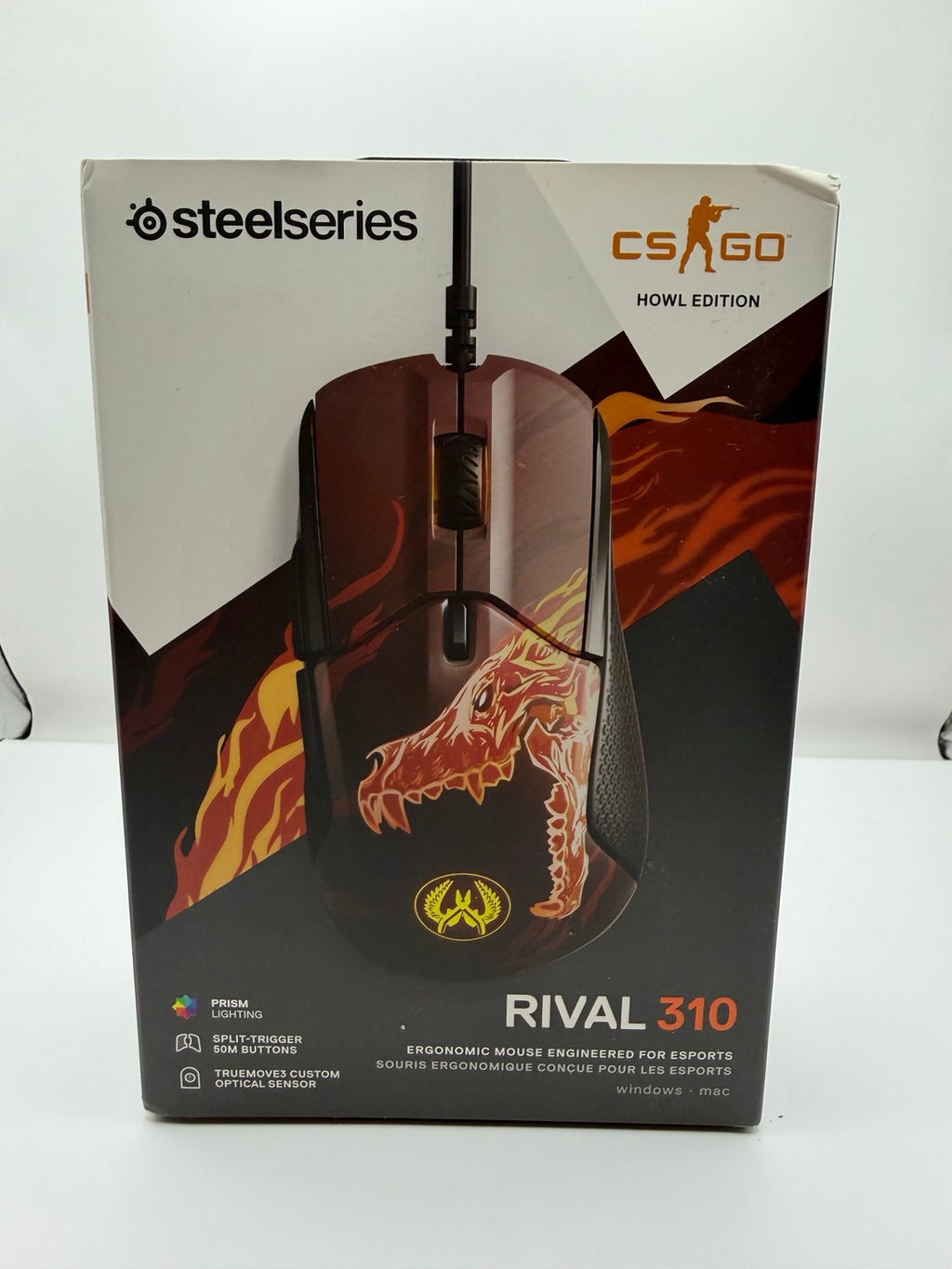 SteelSeries Rival 310 CS:GO Howl Edition Gaming Mouse Wired w/ Box Rare
