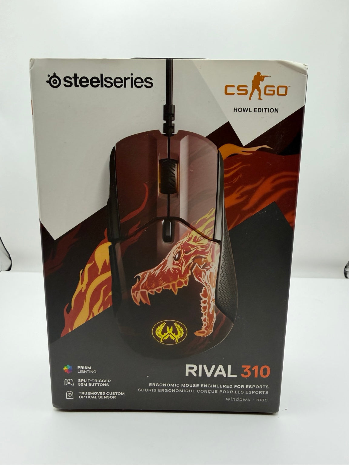 SteelSeries Rival 310 CS:GO Howl Edition Gaming Mouse Wired w/ Box Rare