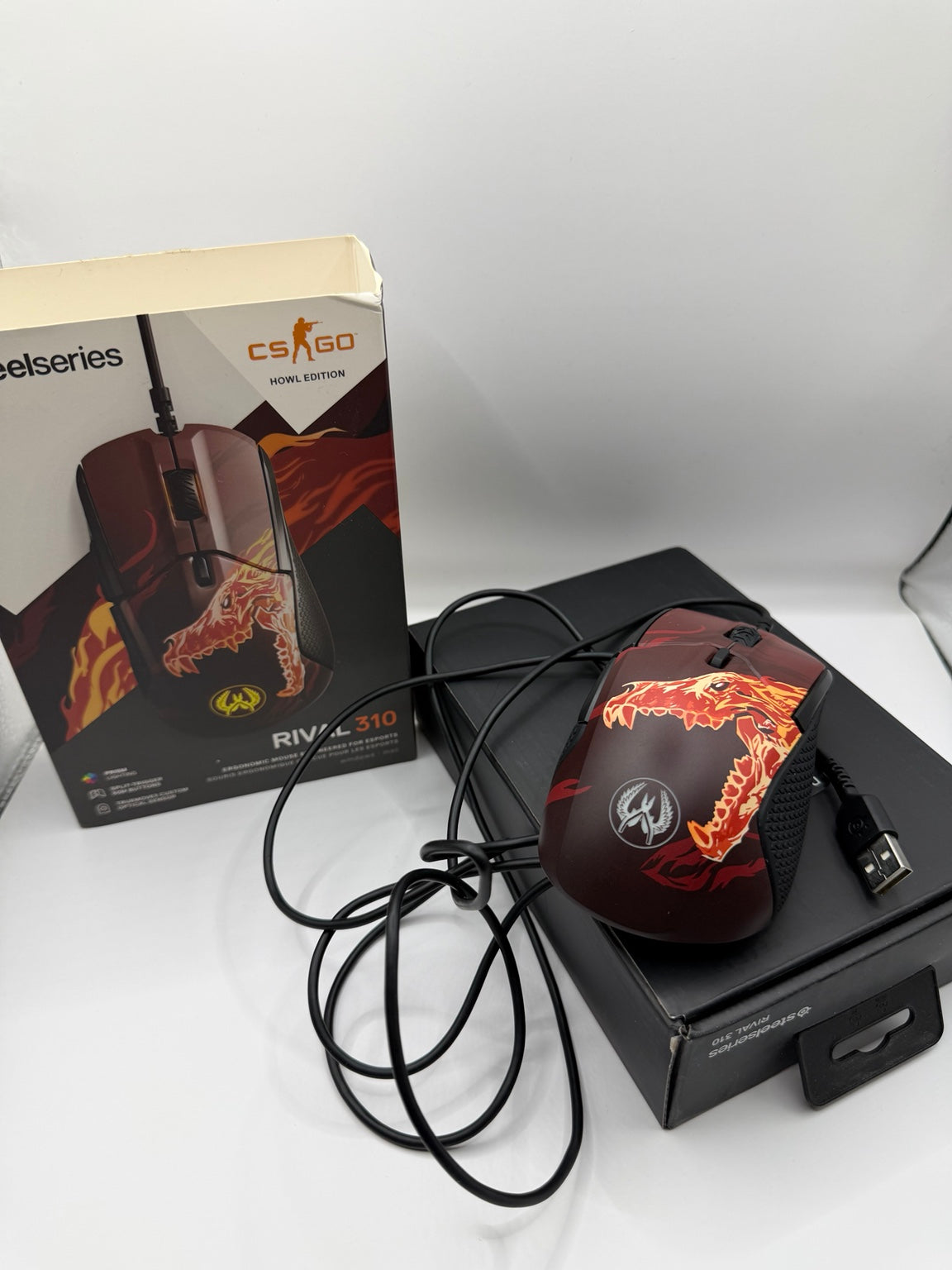 SteelSeries Rival 310 CS:GO Howl Edition Gaming Mouse Wired w/ Box Rare