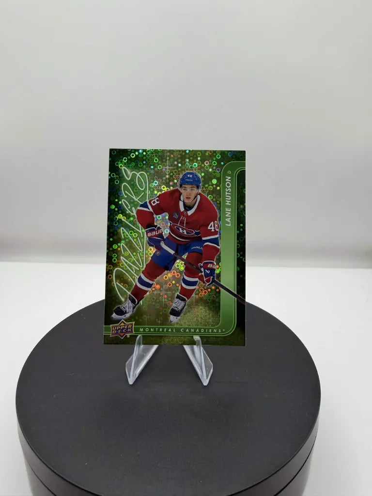 2024-25 Upper Deck Series 2 Lane Hutson Green Dazzlers #DZ-76 Canadiens RC
