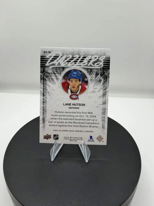 2024-25 Upper Deck Series 2 Lane Hutson Green Dazzlers #DZ-76 Canadiens RC