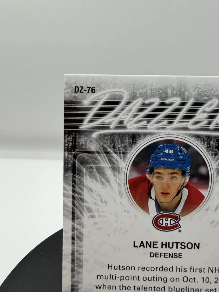 2024-25 Upper Deck Series 2 Lane Hutson Green Dazzlers #DZ-76 Canadiens RC