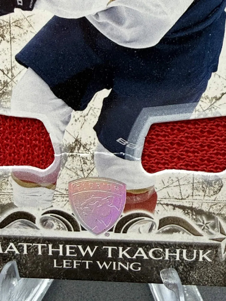 Matthew Tkachuk Gold Materials Jersey /199 2024-25 Upper Deck Artifacts #126