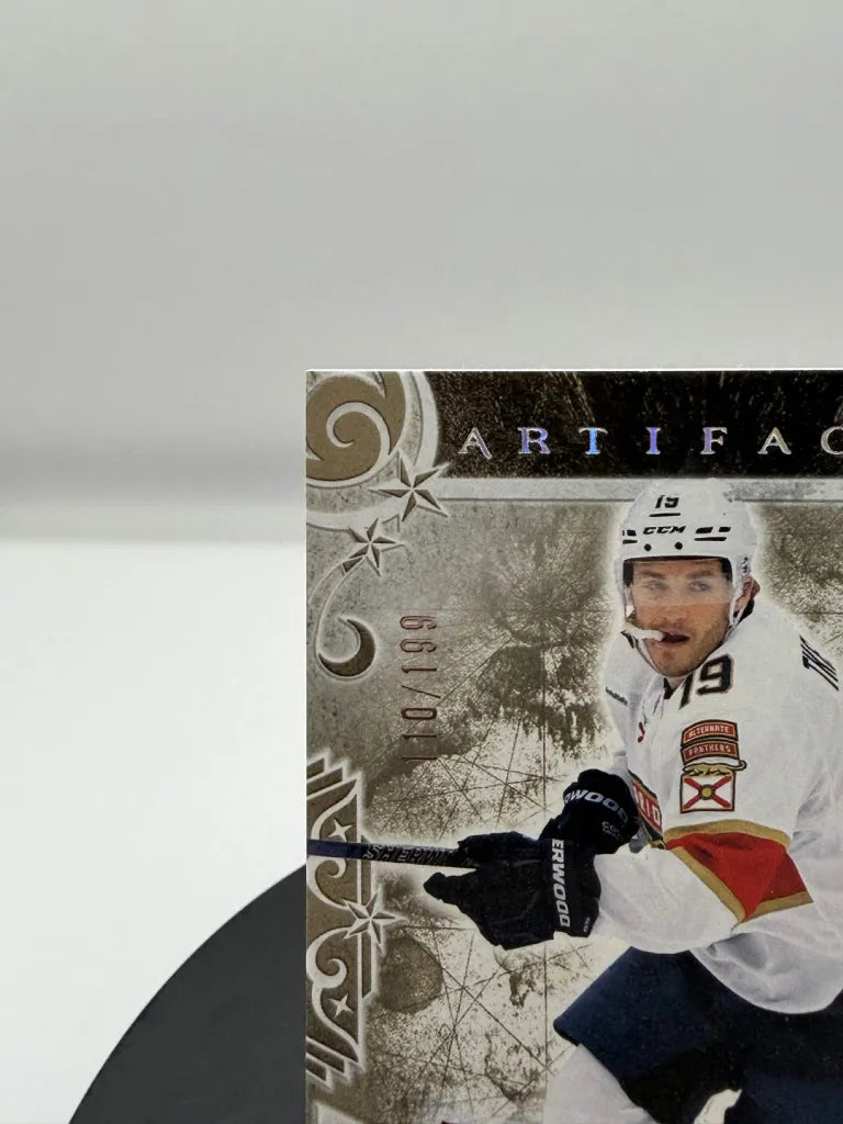 Matthew Tkachuk Gold Materials Jersey /199 2024-25 Upper Deck Artifacts #126