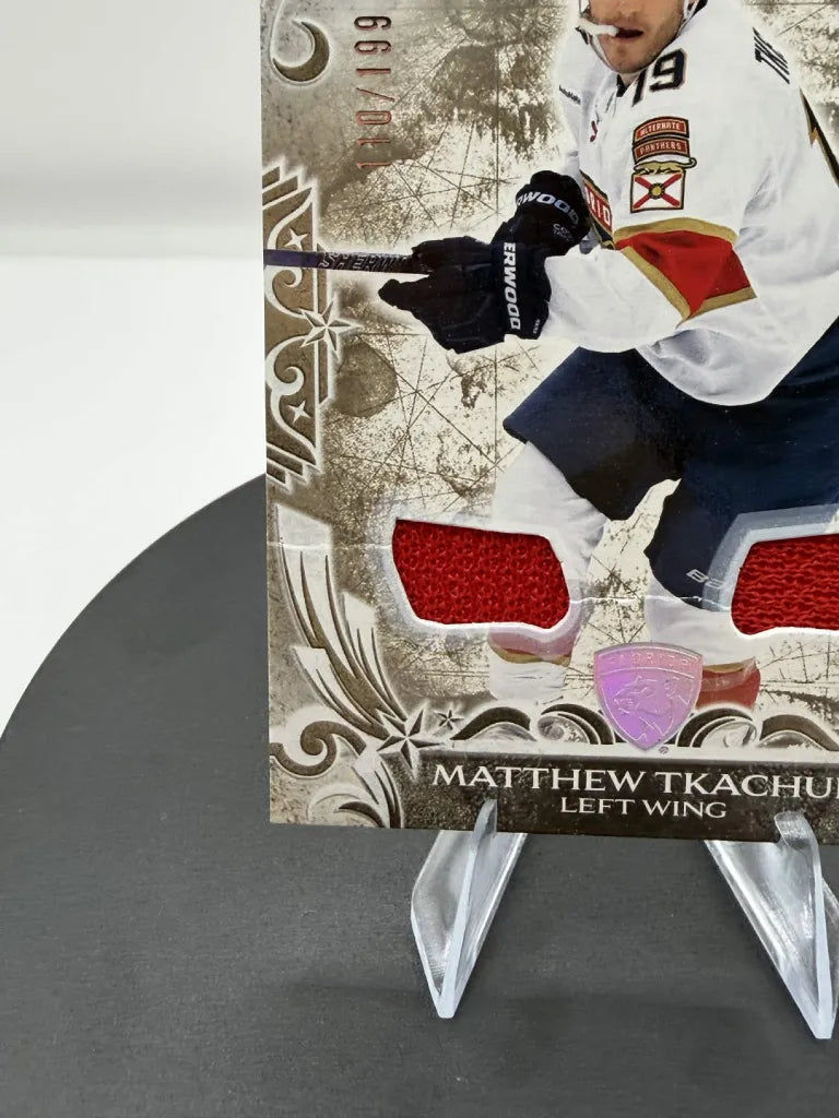 Matthew Tkachuk Gold Materials Jersey /199 2024-25 Upper Deck Artifacts #126