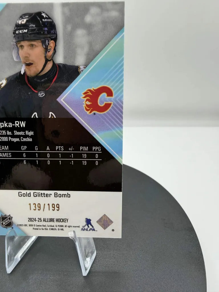 Adam Klapka Rookie Gold Glitter Bomb /199 2024-25 Upper Deck Allure #149