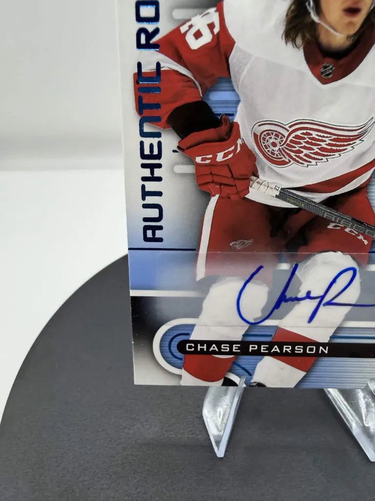 Chase Pearson Authentic Rookies Auto #167 2022-23 SP Game Used Red Wings RC