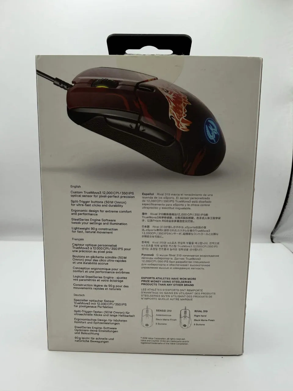 SteelSeries Rival 310 CS:GO Howl Edition Gaming Mouse Wired w/ Box Rare