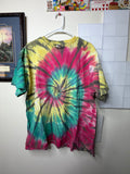 Tie Dye Rasta Spiral Psychedelic Tee - XL