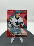 William Eklund Red Rainbow Auto #64 2024-25 Upper Deck Allure Sharks Autograph